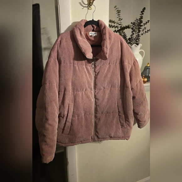 Arizona Jean Company Jackets & Blazers - Arizona Jean Company Corduroy Puffer Jacket - Mauve Pink